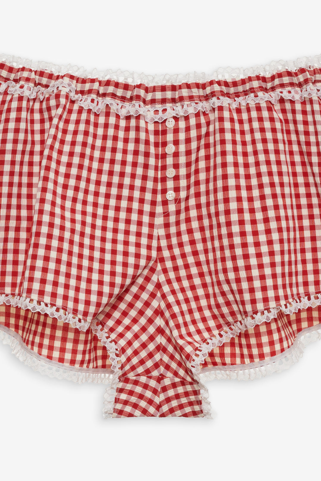 Scotch Bonnet Gingham Short — Red - Image 5