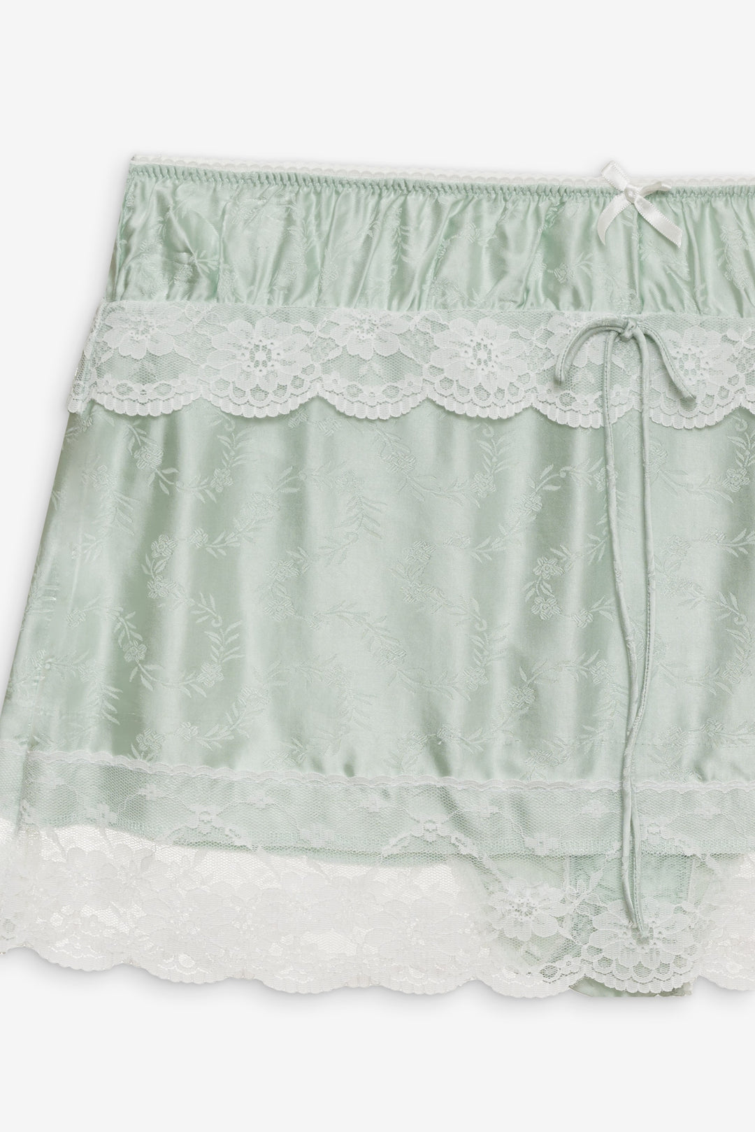 Mint Twist Jacquard Mini Skirt — Mint - Image 5