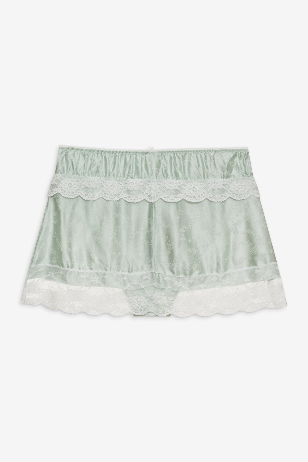 Mint Twist Jacquard Mini Skirt — Mint - Image 6