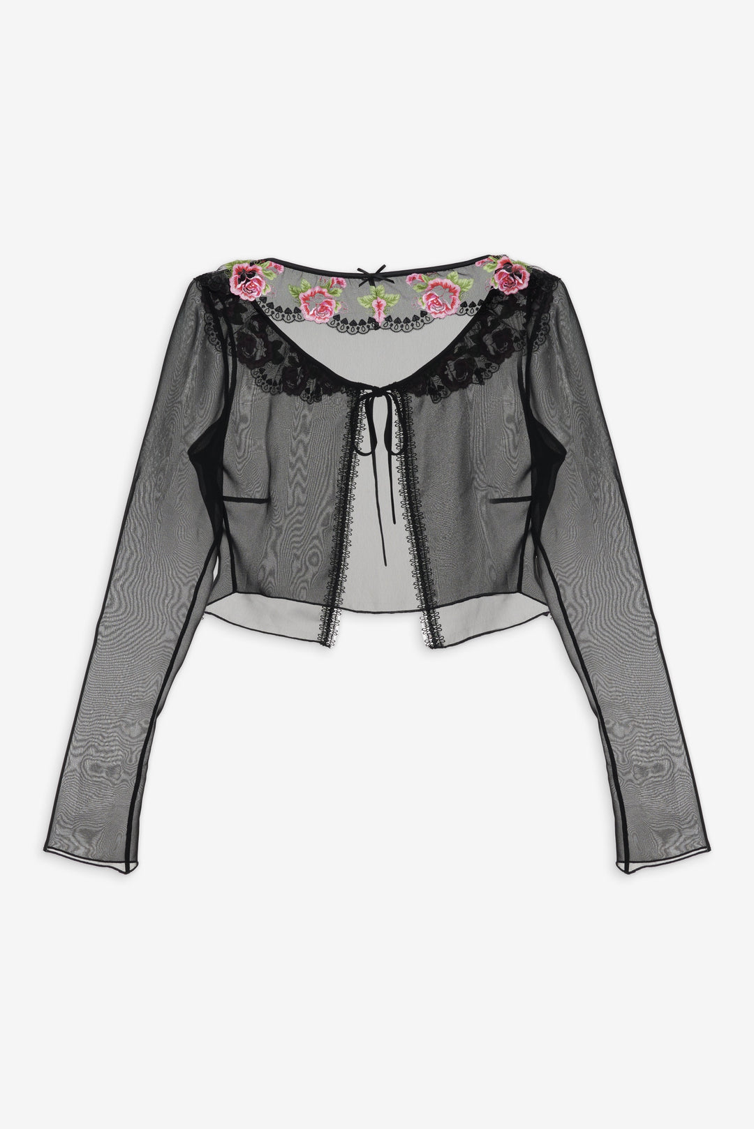 Love Garden Sheer Shrug — Black - Image 6