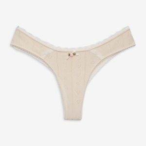 Angelina Knit Panty — Cream