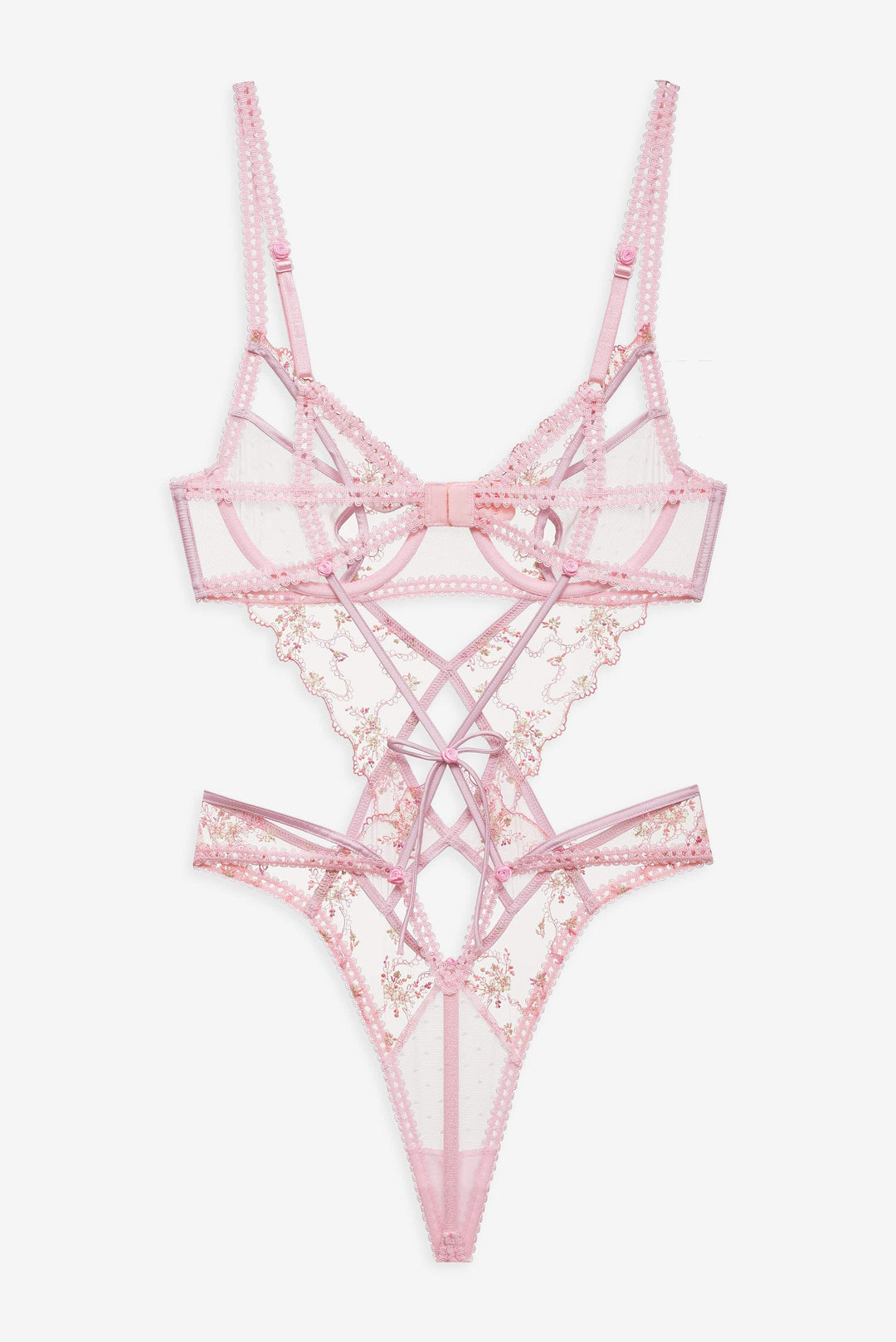 Dainty Daphne Teddy — Pink - Image 6