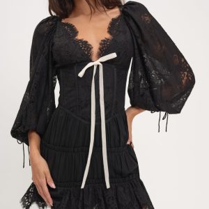 Ellis Mini Dress — Black