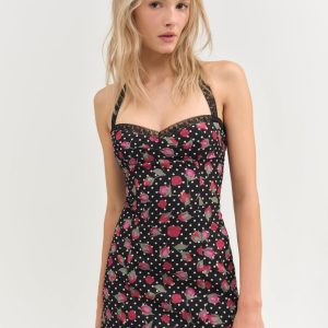 Betty Bud Mini Dress — Black