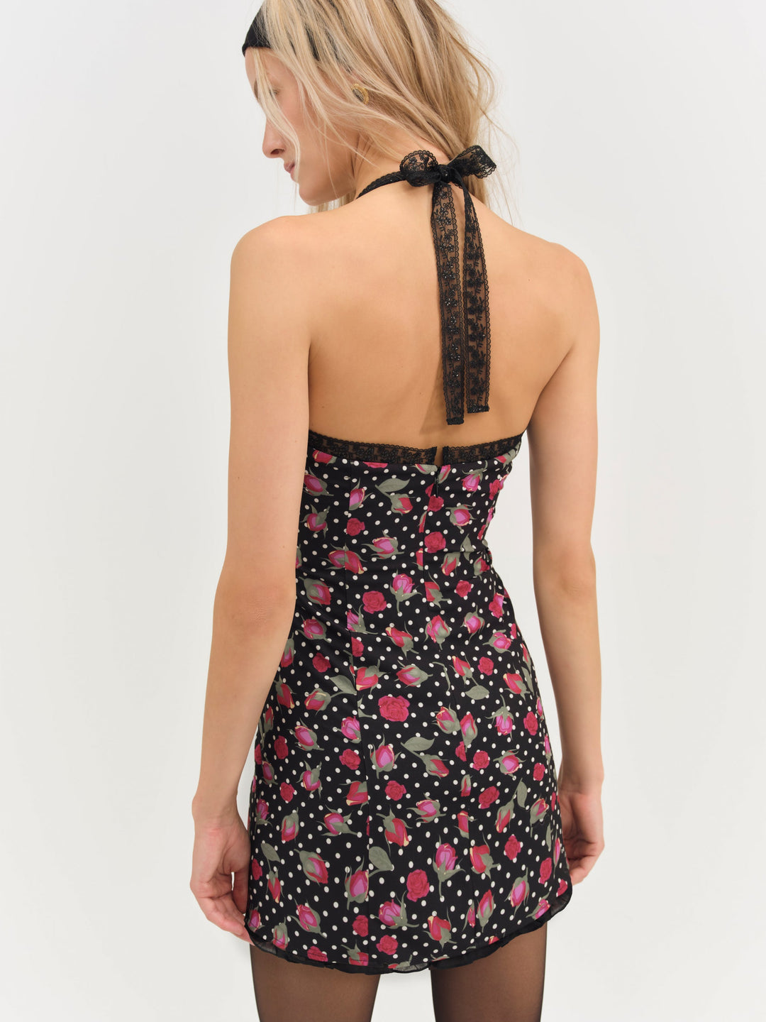 Betty Bud Mini Dress — Black - Image 2