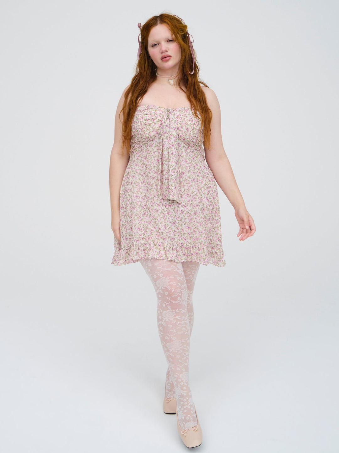 Teagan Mini Dress — White - Image 6