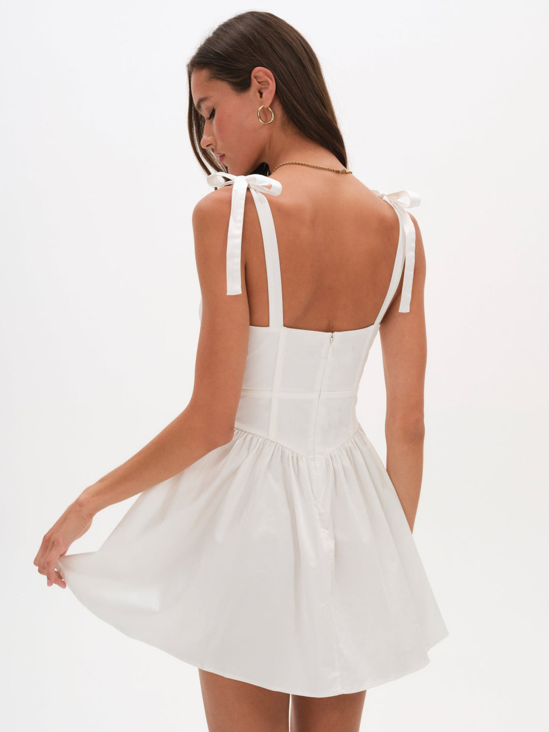 Jessie Mini Dress — White - Image 3