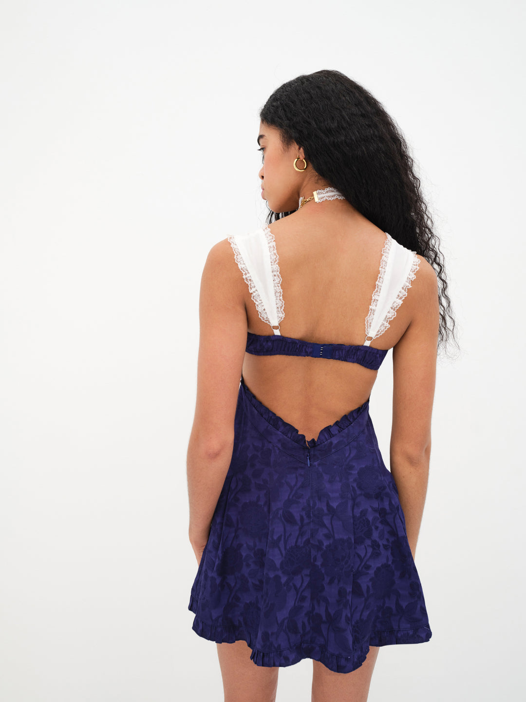 Holland Mini Dress — Blue - Image 4