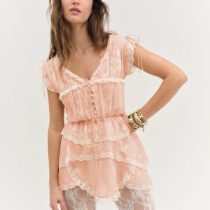 Ciara Mini Dress — Bisque
