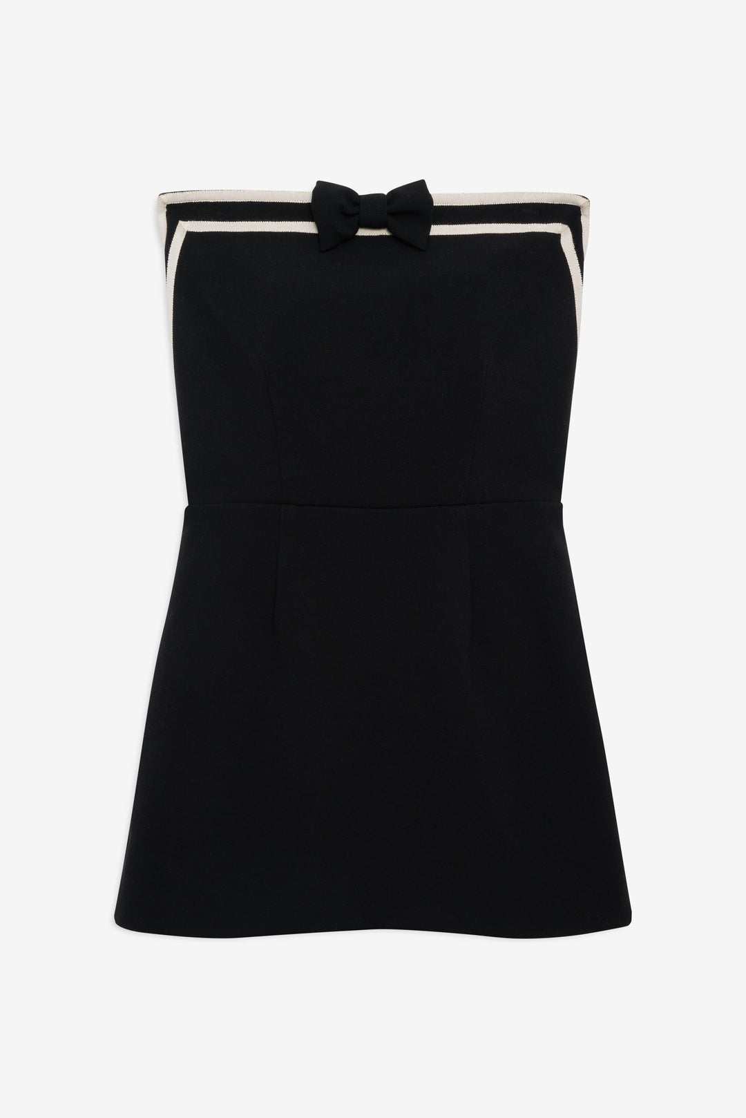 Josie Strapless Mini Dress — Black - Image 4
