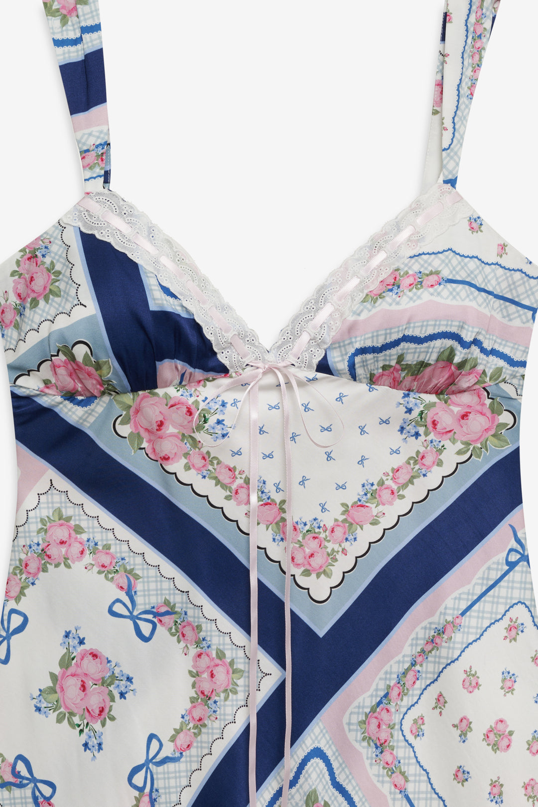 Summer Scarf Mini Dress — Blue - Image 5
