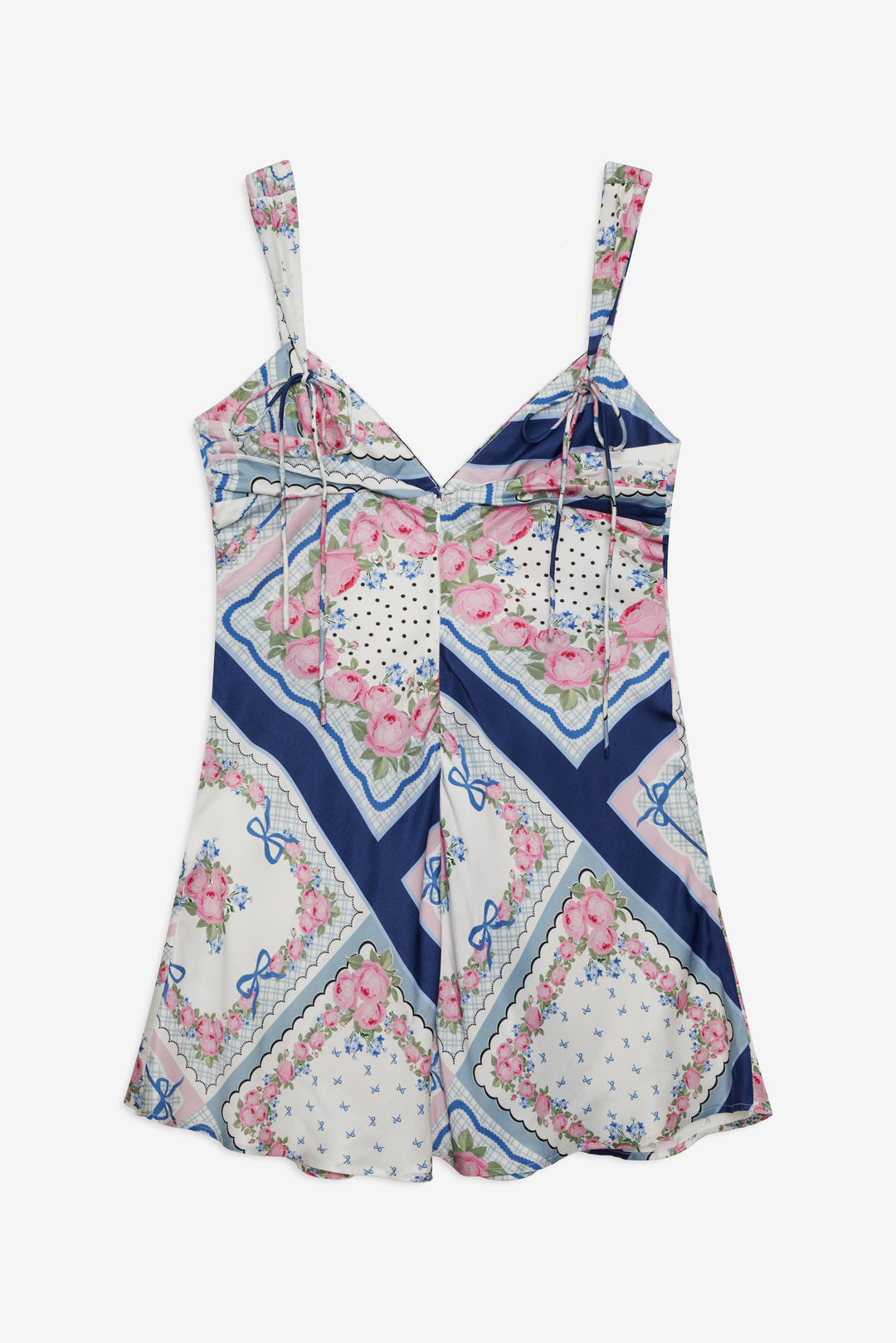 Summer Scarf Mini Dress — Blue - Image 6