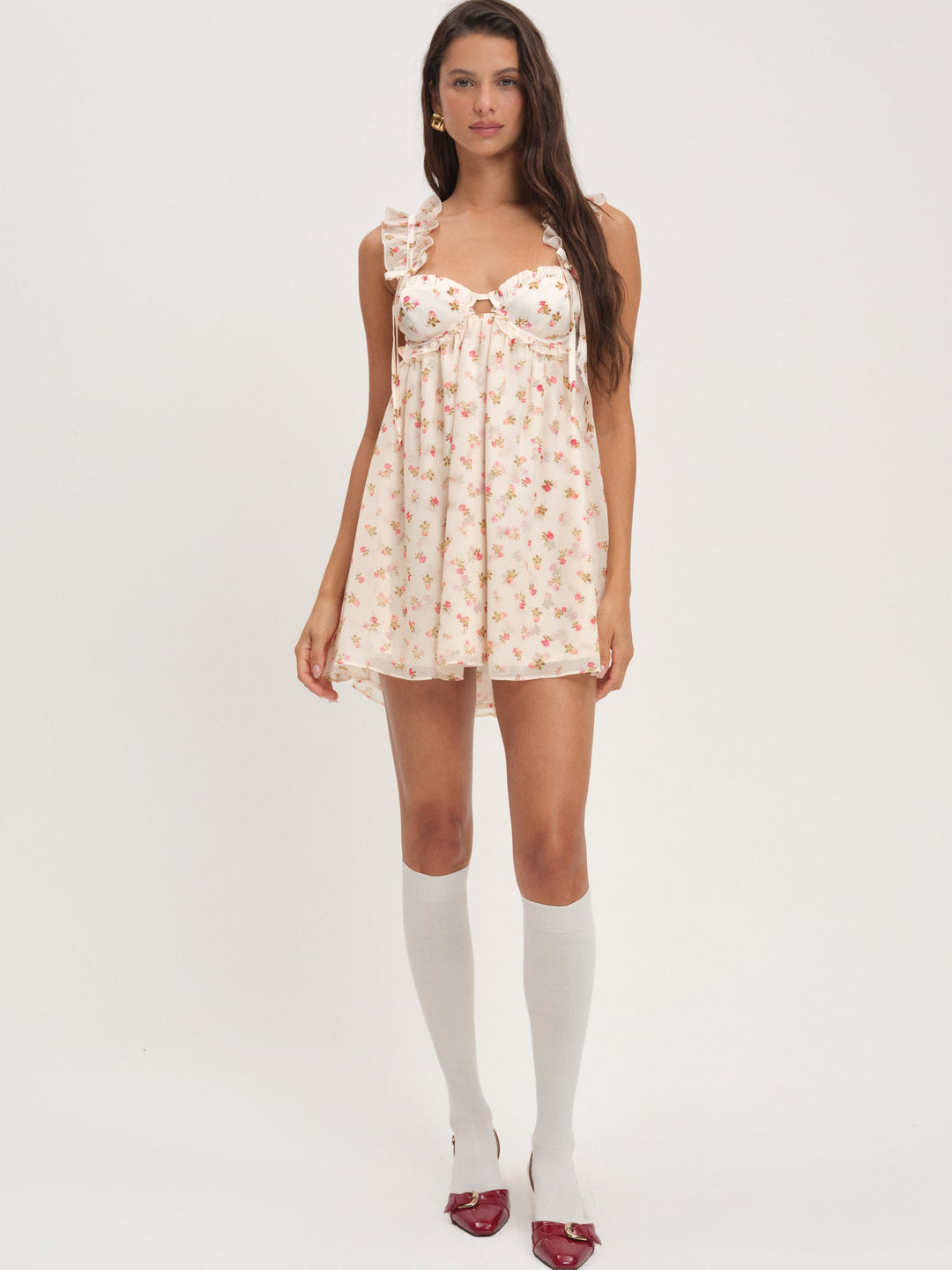 Poppy Mini Dress — White - Image 4