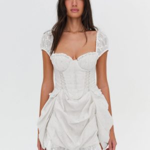 Morgan Mini Dress — Bright White