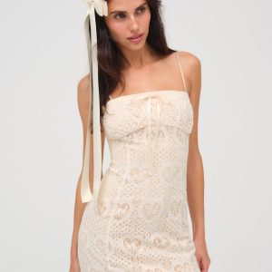Claire Mini Dress — Cream