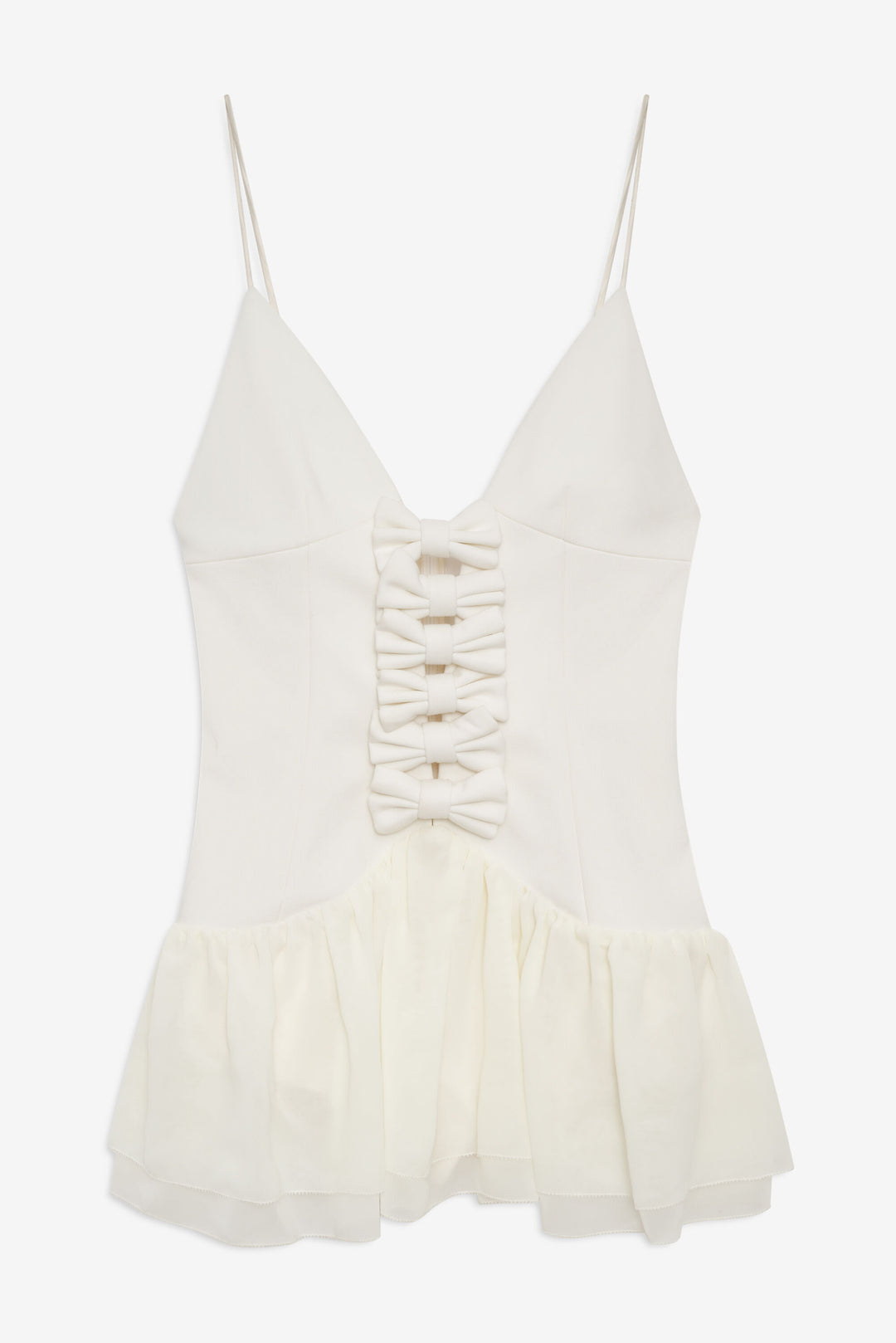 Josie Micro Mini Dress — Cream - Image 5