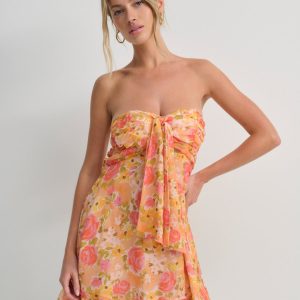 Teagan Mini Dress — Yellow