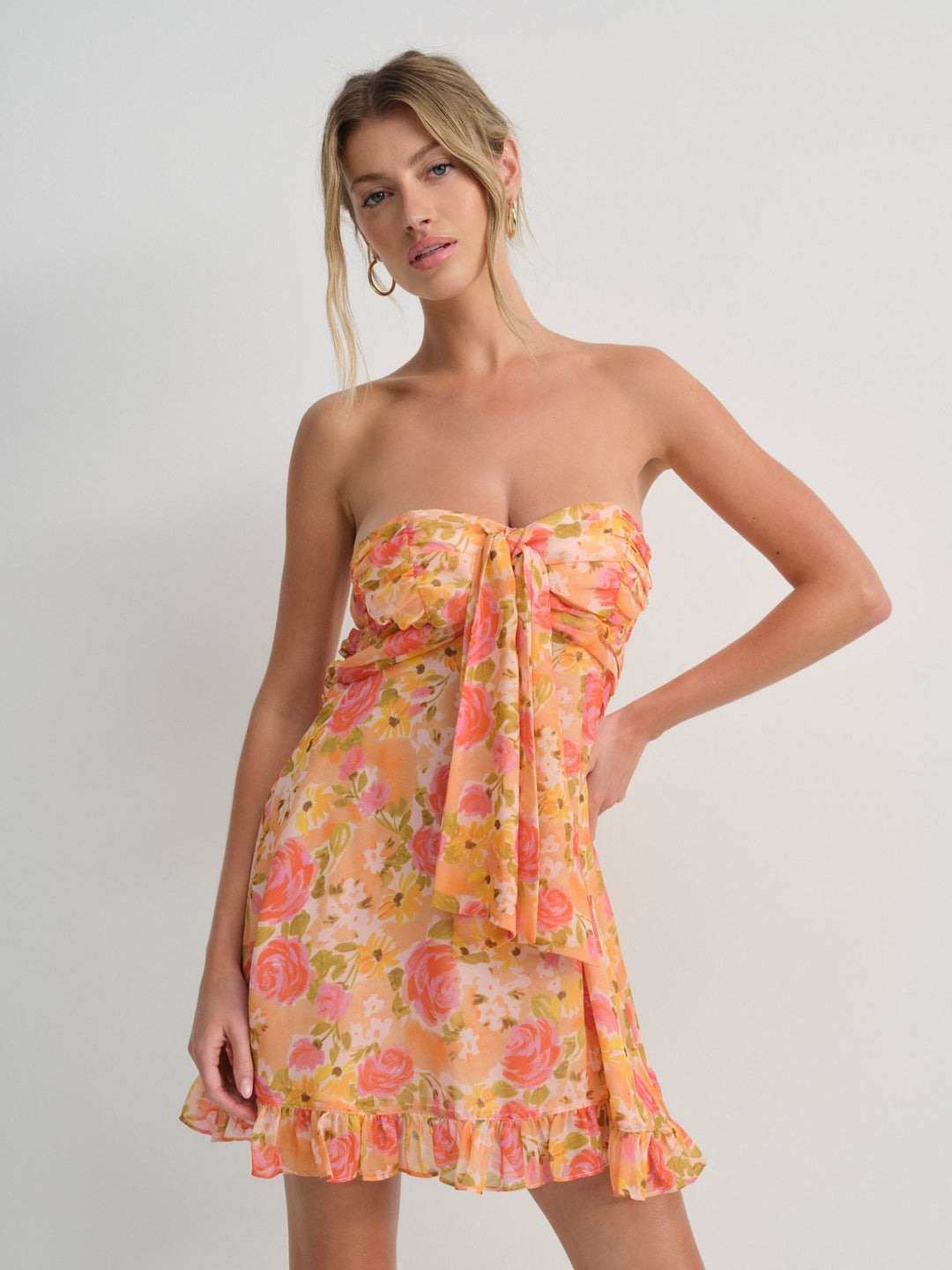 Teagan Mini Dress — Yellow