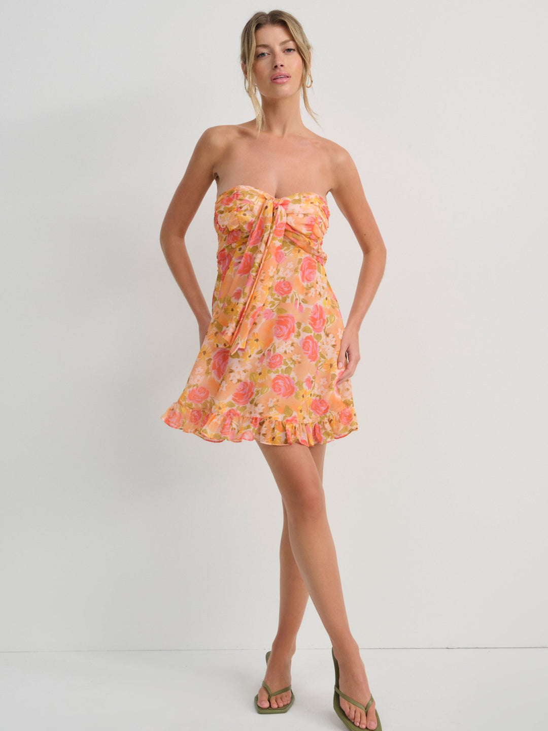 Teagan Mini Dress — Yellow - Image 4
