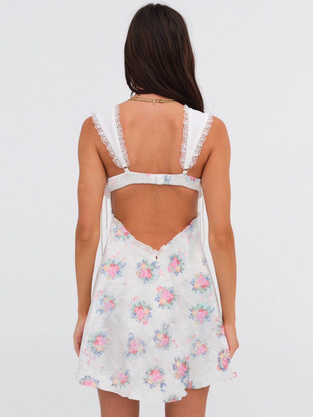 Holland Mini Dress — Doily Bouquet - Image 2