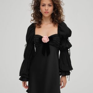 Jillian Mini Dress — Black