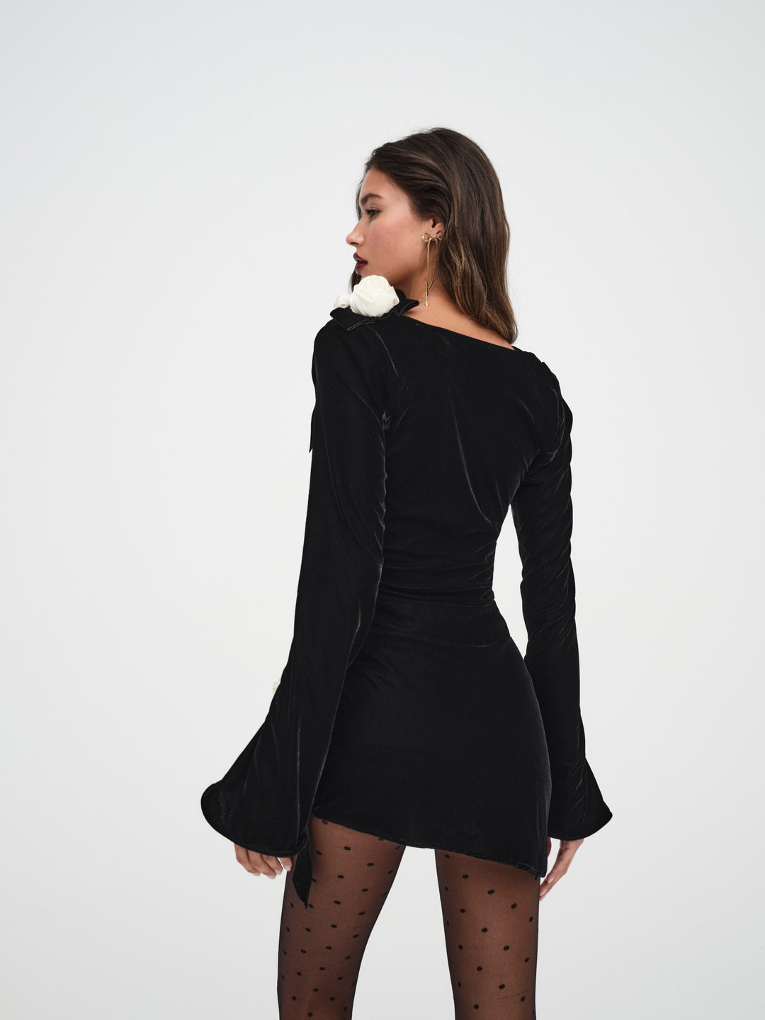 Tamera Mini Dress — Black - Image 4