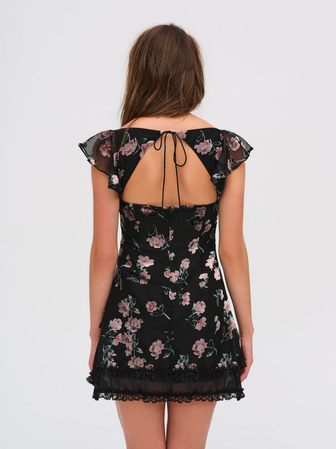 Aigrette Mini Dress — Black - Image 2
