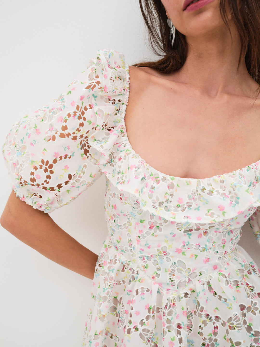 Magnolia Mini Dress — White - Image 2