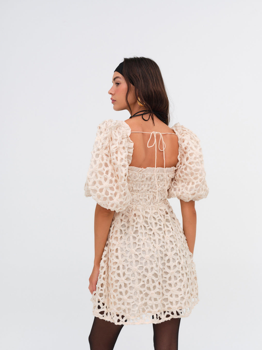 Brooke Mini Dress — White - Image 4