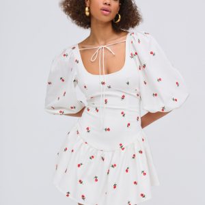 Talia Mini Dress — Cream