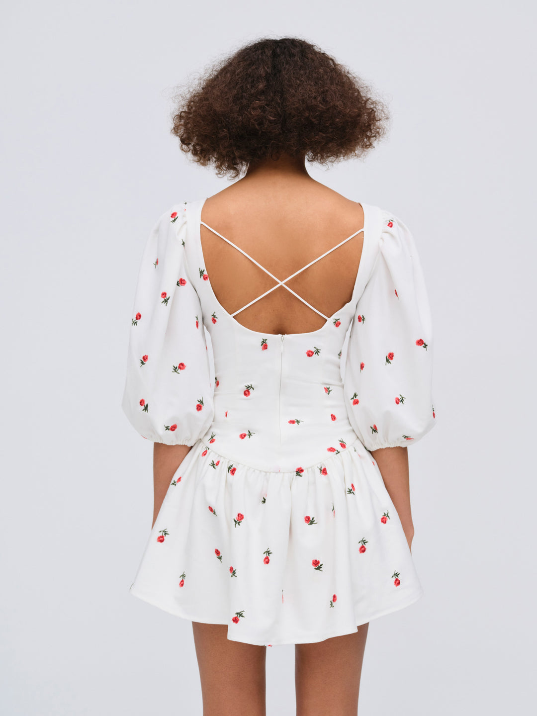 Talia Mini Dress — Cream - Image 2