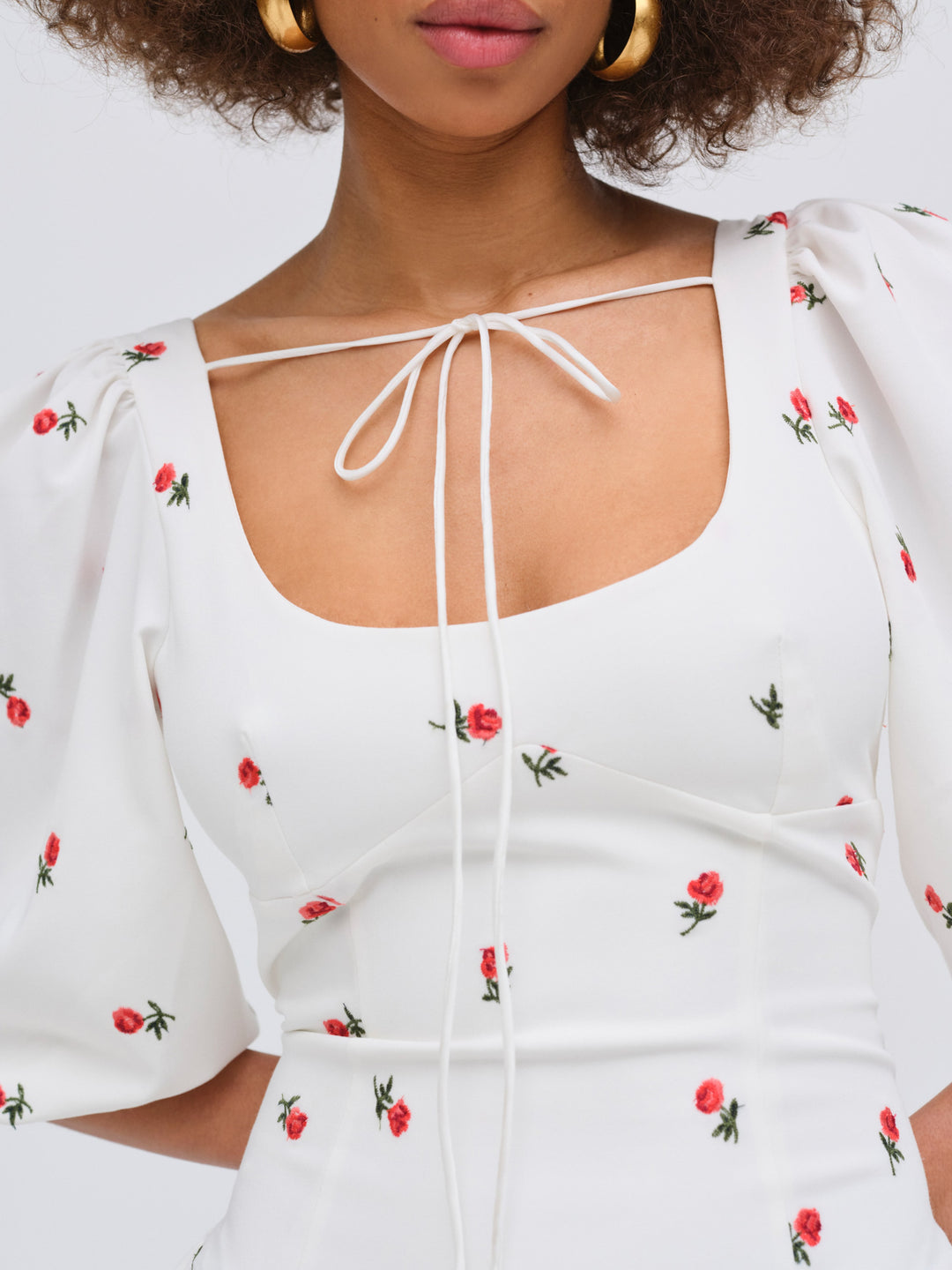 Talia Mini Dress — Cream - Image 3