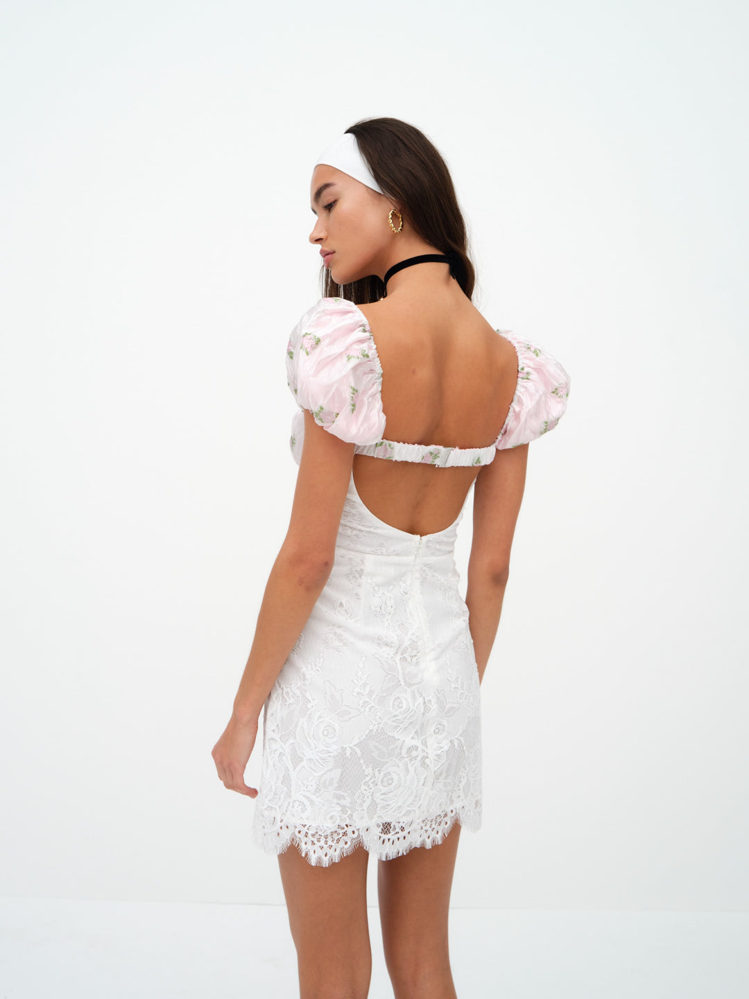 London Mini Dress — White - Image 4