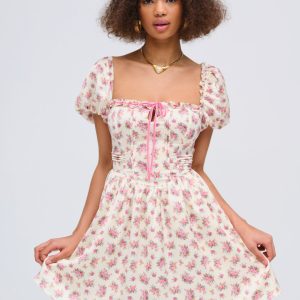 Etienne Mini Dress — Pink