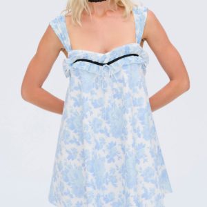 Oliver Mini Dress — Blue