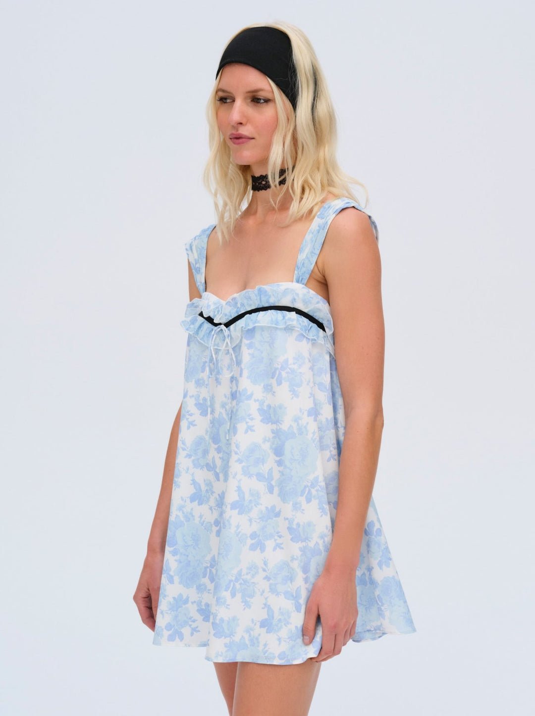 Oliver Mini Dress — Blue - Image 4