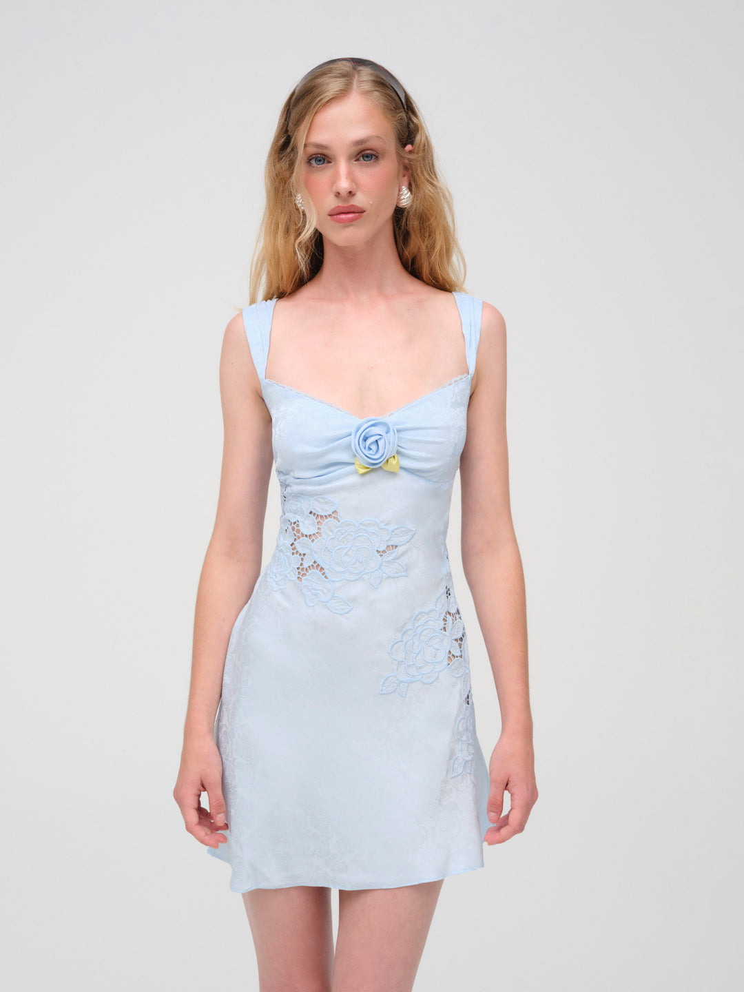Claudia Mini Dress — Blue