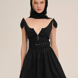 Quinne Mini Dress — Black