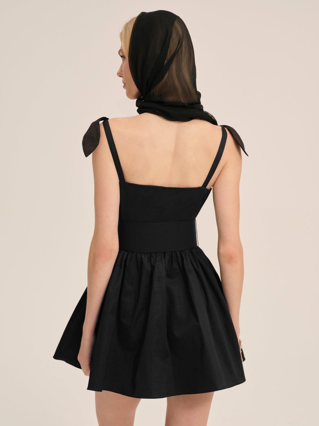 Quinne Mini Dress — Black - Image 4