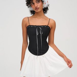 Annabella Mini Dress — Black