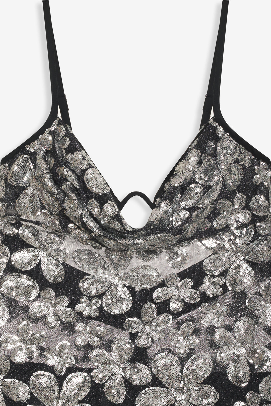 Colette Mini Dress — Silver - Image 5