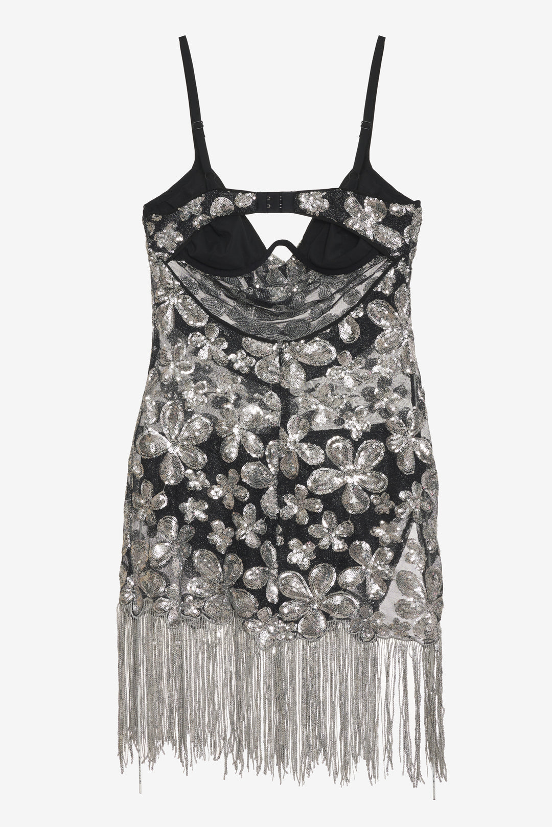 Colette Mini Dress — Silver - Image 6