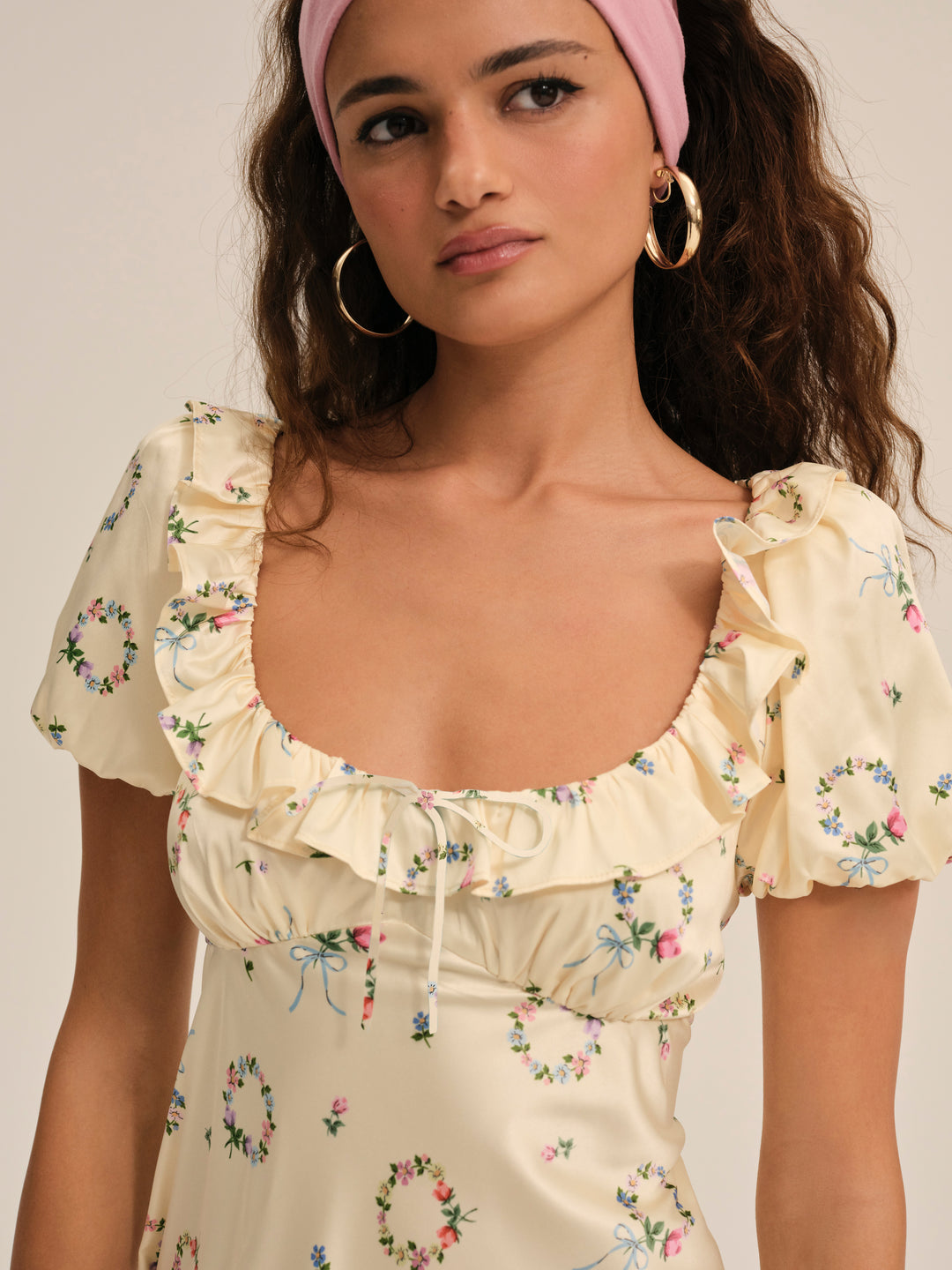 Jaida Mini Dress — Yellow - Image 2