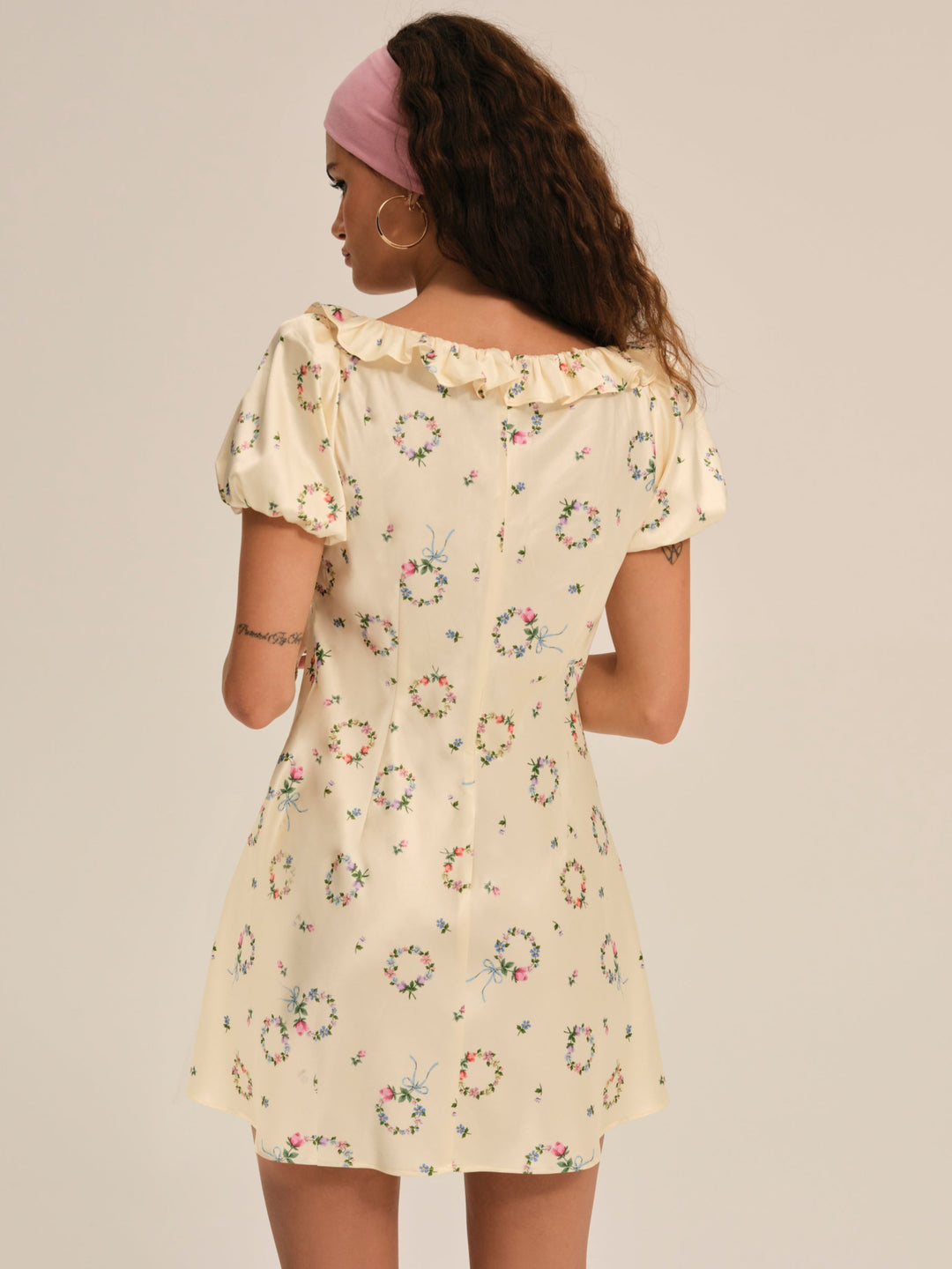Jaida Mini Dress — Yellow - Image 4
