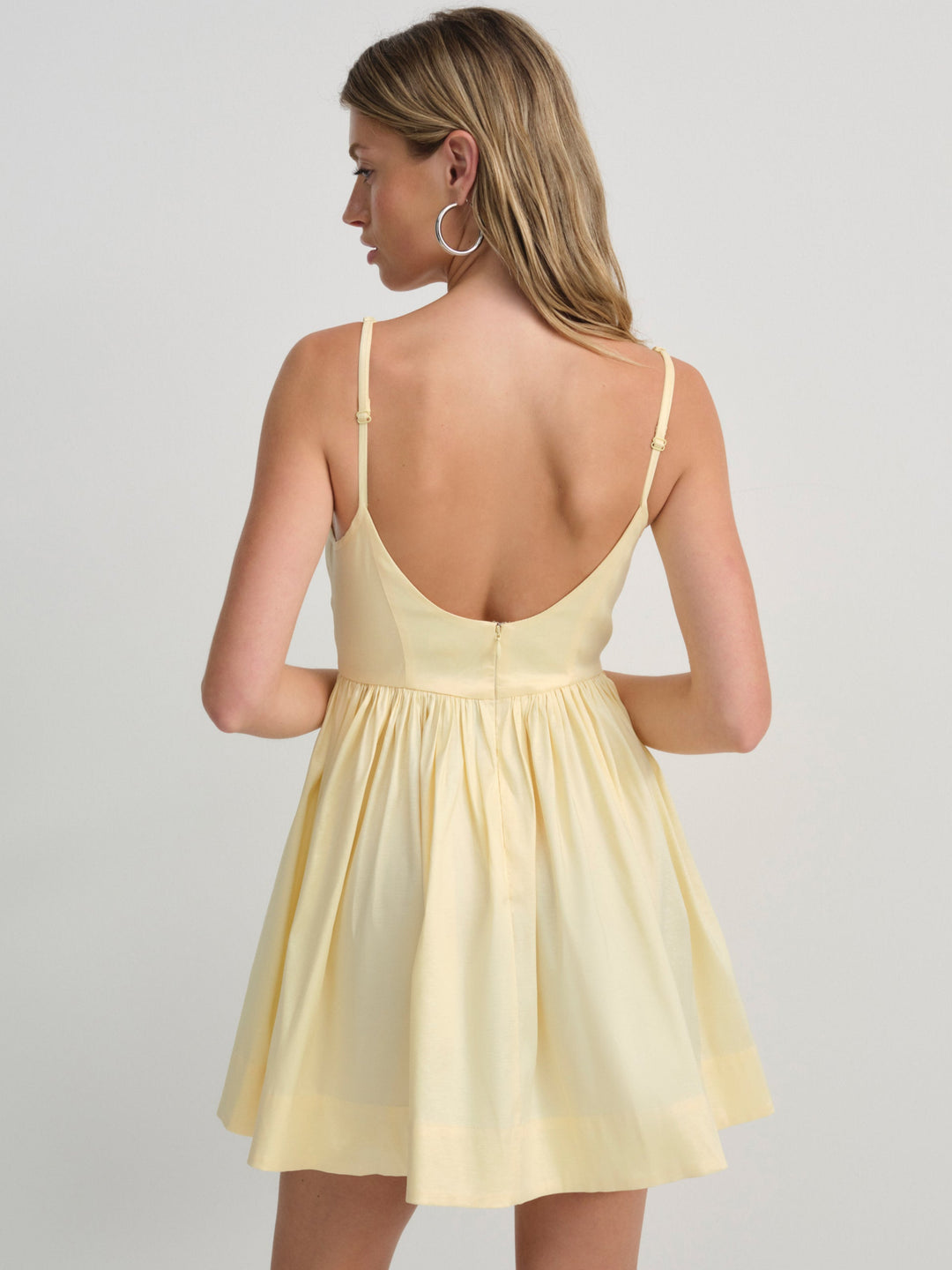 Doris Mini Dress — Yellow - Image 2