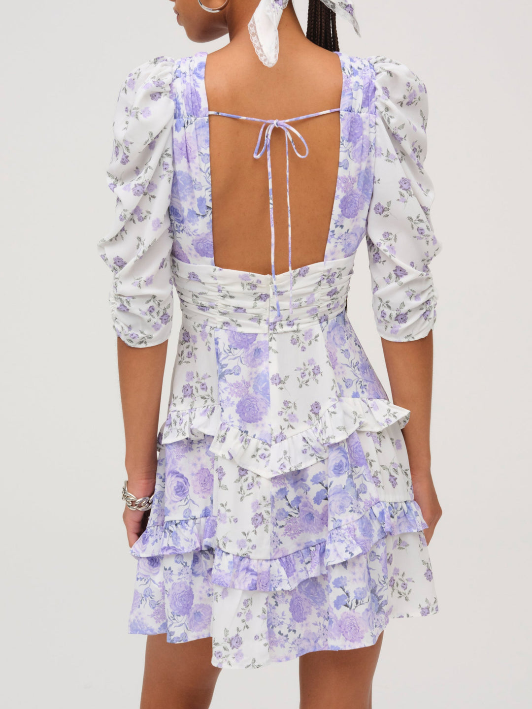 Rosalyn Mini Dress — Purple - Image 2