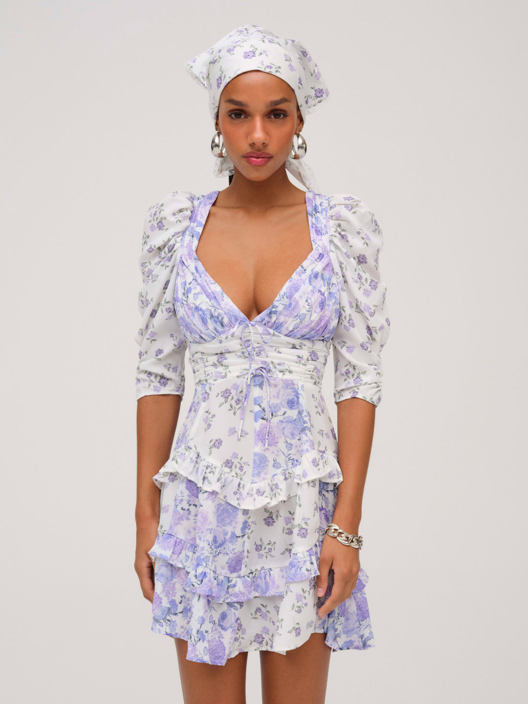 Rosalyn Mini Dress — Purple - Image 5