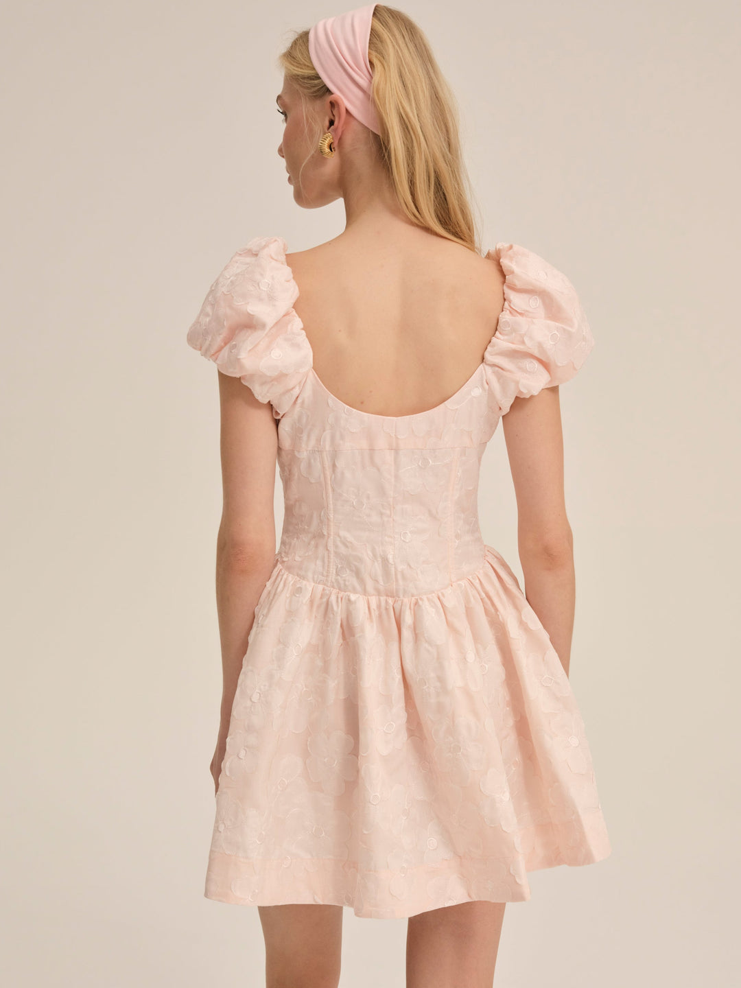 Florence Mini Dress — Peach - Image 2