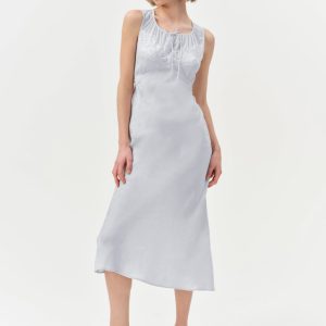 Madalie Midi Dress — Blue