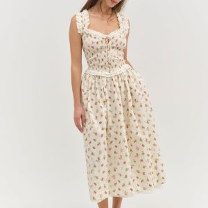 Morgan Midi Dress — White